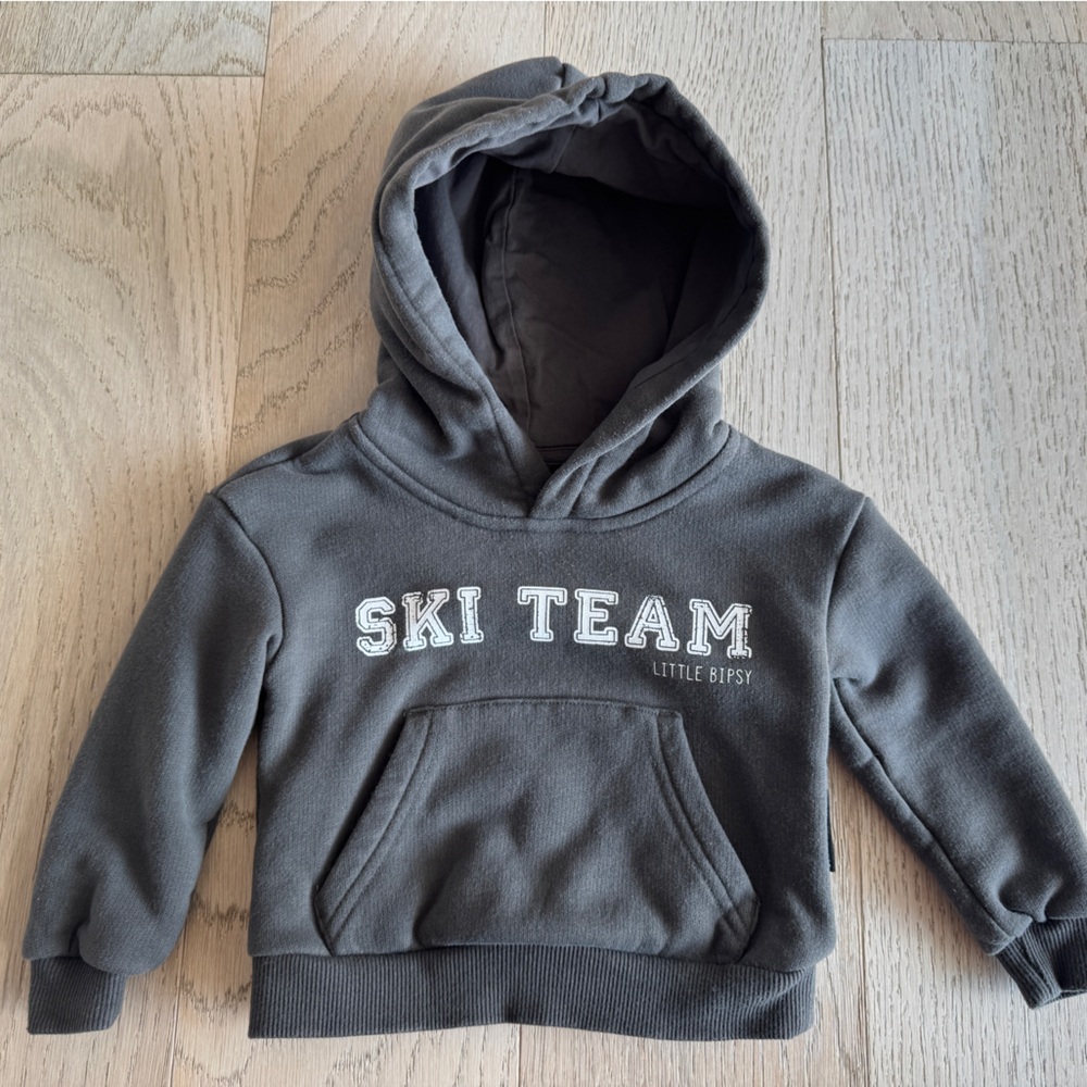Little Bipsy Gray Ski Team Hoodie
